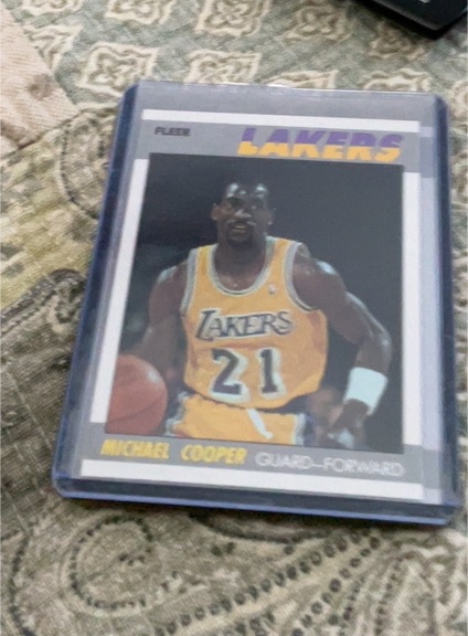 1987 Fleer Basketball #21 Michael Cooper — front