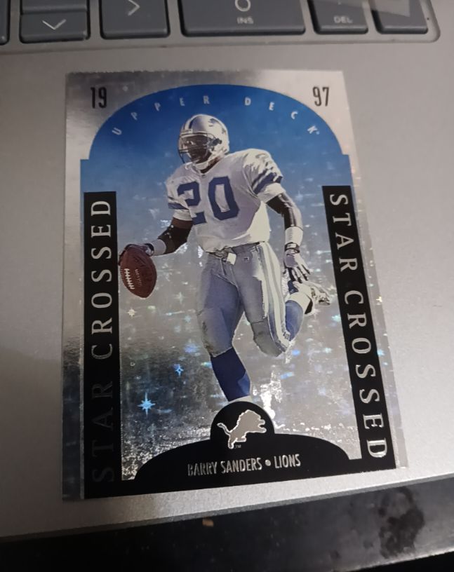 1997 Upper Deck Star Crossed #SC13 Barry Sanders — front