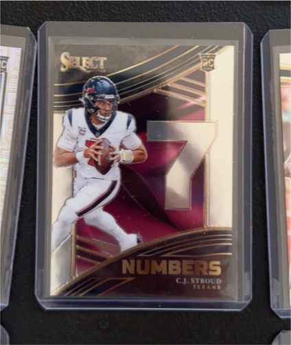 2023 Panini Select #NMB-CST C.J. Stroud Houston Texans Numbers Rookie — front