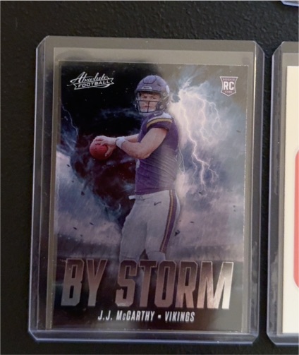 2024 Panini Absolute - By Storm #BS-JMY J.J. McCarthy — front