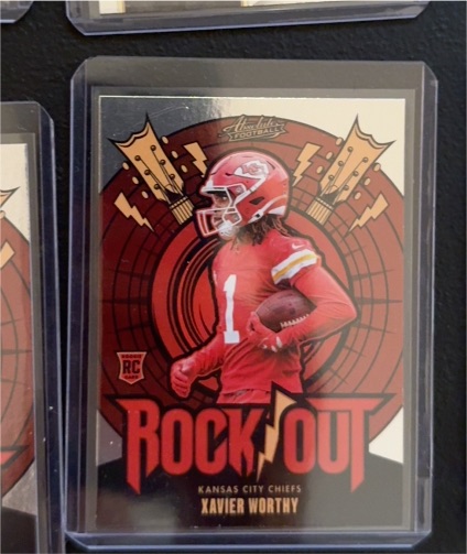 2024 Panini Absolute #RO-XWY Xavier Worthy Rock Out Rookie — front