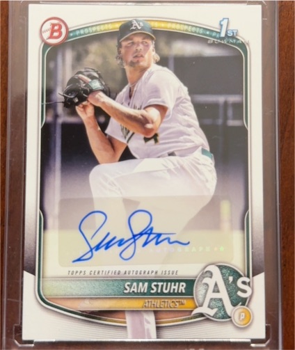 2025 Bowman Paper Prospect Autographs #BPA-SS Sam Stuhr — front