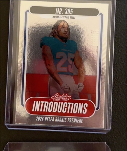 2024 Panini Absolute #I-JWT Jaylen Wright Introductions Rookie Premiere — front