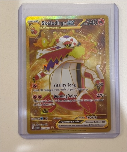 2024 Pokémon Paldea Evolved #272 Skeledirge ex — front