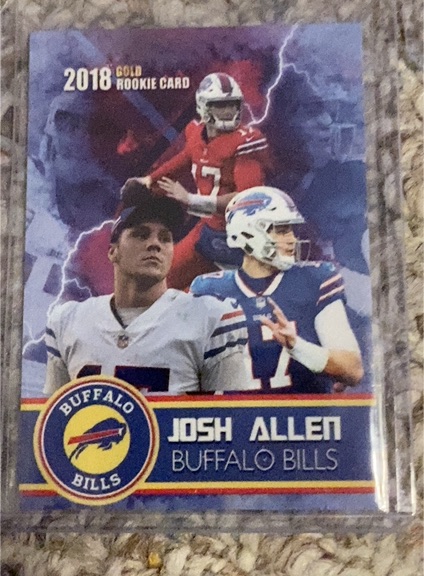 2018 Donruss Gold Rookie Card #Josh Allen — front