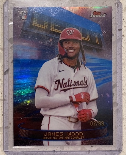 2025 Topps Finest #D-1 James Wood — front