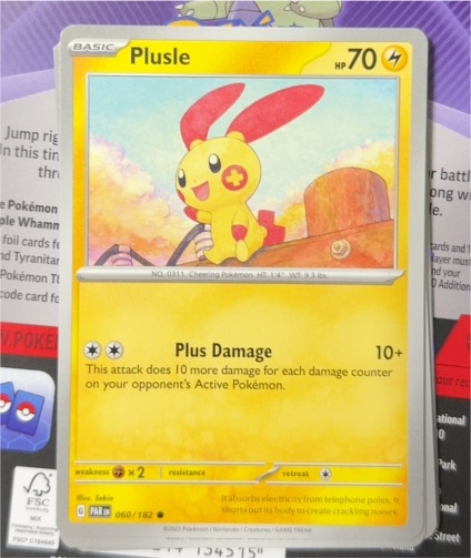 2023 Pokémon Scarlet & Violet Paradox Rift #060 Plusle — front
