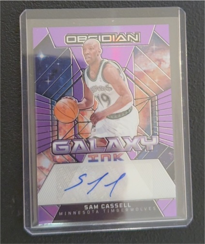 2023-24 Panini Obsidian Galaxy Ink #GI-SCA Sam Cassell — front