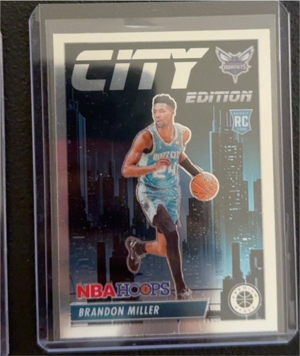 2023-24 Panini NBA Hoops Premium Stock City Edition #12 Brandon Miller — front