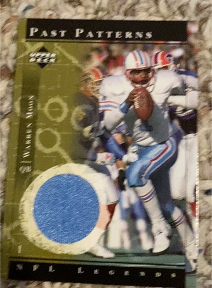 2001 Upper Deck Legends Past Patterns #PP-WM Warren Moon — front