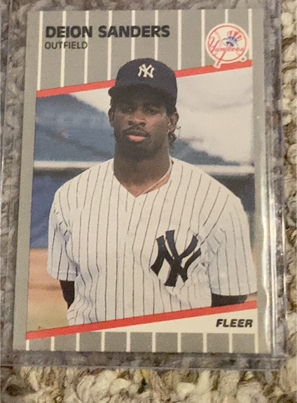 1989 Fleer Update #U-53 Deion Sanders — front