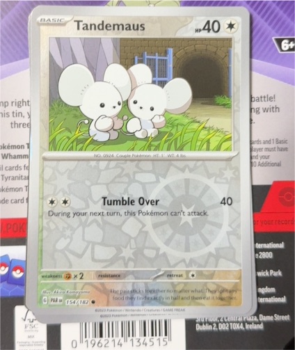 2023 Pokémon SV04: Paradox Rift #154 Tandemaus — front