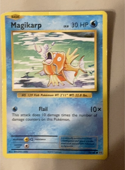 1999 Pokémon Base Set #35 Magikarp — front