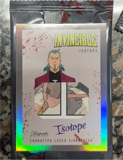 2025 Keepsake Invincible #582 Laser Signapatch Isotope — front