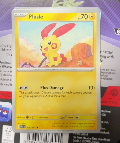 2023 Pokémon Scarlet & Violet Paradox Rift #060 Plusle — front