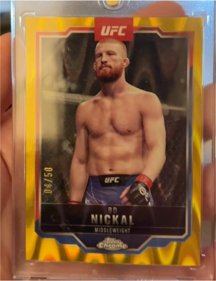 2025 Topps Chrome UFC #76 Bo Nickal — front