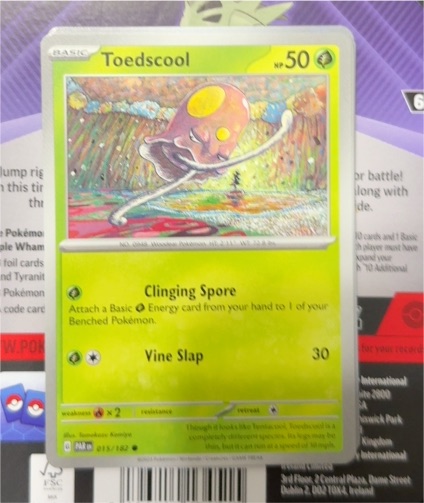 2023 Pokémon TCG Paradox Rift #015 Toedscool — front