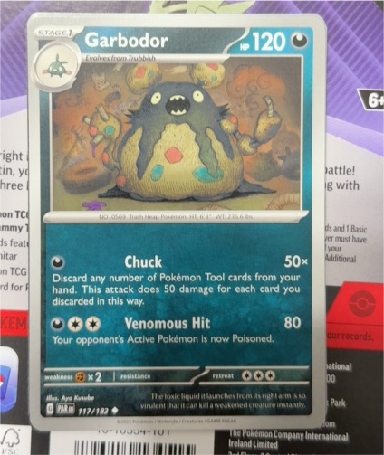 2023 Pokémon TCG Paradox Rift #117 Garbodor — front
