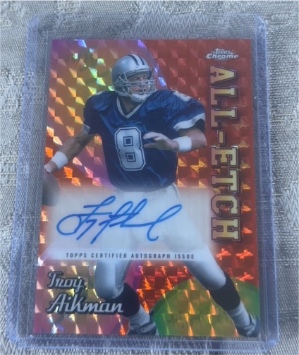 2024 Topps Chrome All-Etch #CAE-TA Troy Aikman — front