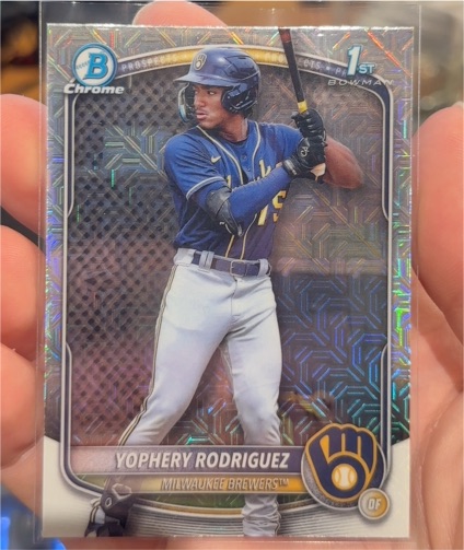 2025 Bowman Chrome #BCP-36 Yophery Rodriguez — front