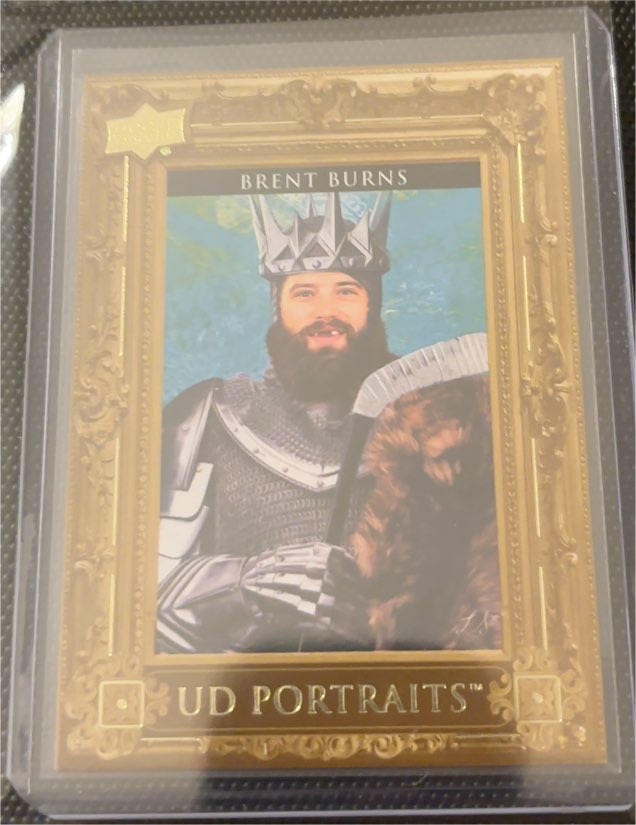 2023-24 Upper Deck Series 2 #P41 Brent Burns UD Portraits — front