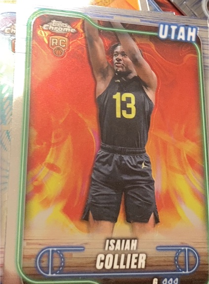2024-25 Topps Chrome #112 Isaiah Collier — front