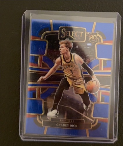2023-24 Panini Select Concourse Blue #90 Gradey Dick RC — front