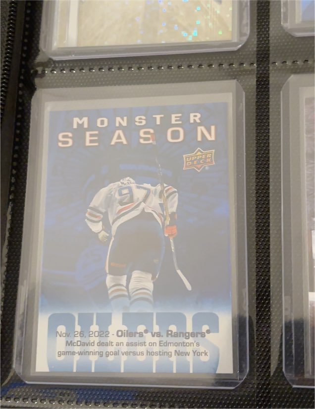 2023-24 Upper Deck Monster Season #MS-21 Connor McDavid — front