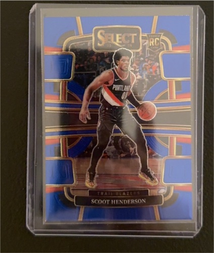 2023-24 Panini Select #77 Scoot Henderson Concourse Blue RC — front