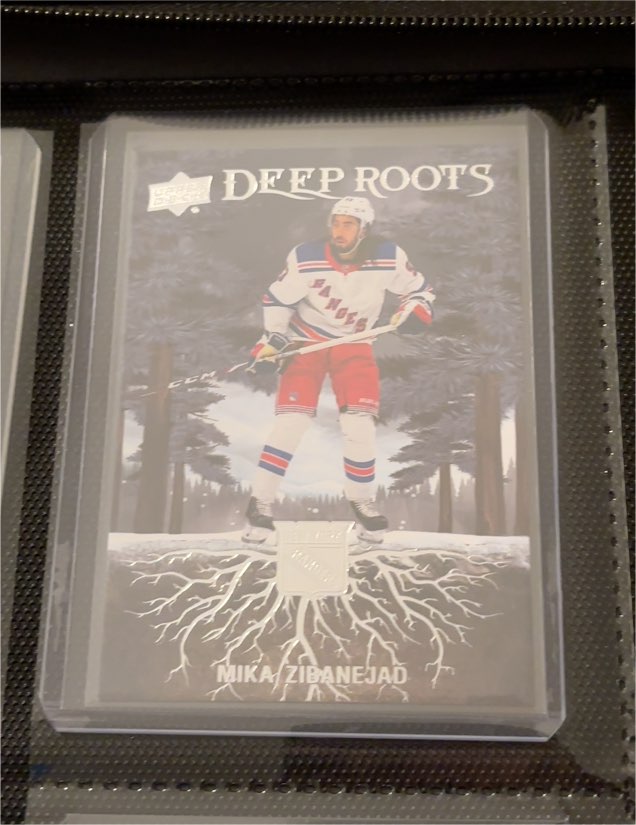 2023-24 Upper Deck Series 2 Deep Roots #DR-37 Mika Zibanejad — front