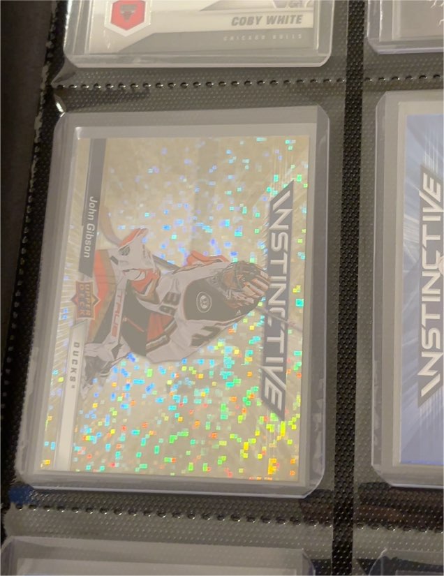 2023-24 Upper Deck Instinctive Sparkle #IN-11 John Gibson — front