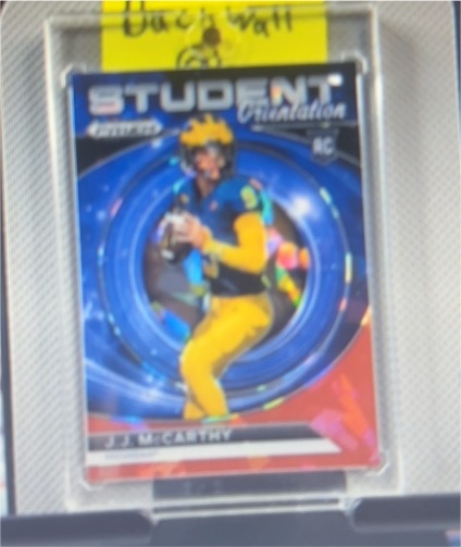 2024 Panini Prizm Draft Picks - Student Orientation #SO-JJM J.J. McCarthy — front