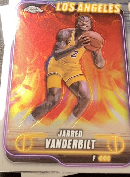 2024-25 Topps Chrome #27 Jarred Vanderbilt — front