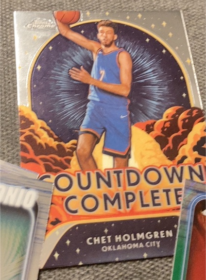 2025 Topps Chrome Basketball #CC4 Chet Holmgren Countdown Complete — front
