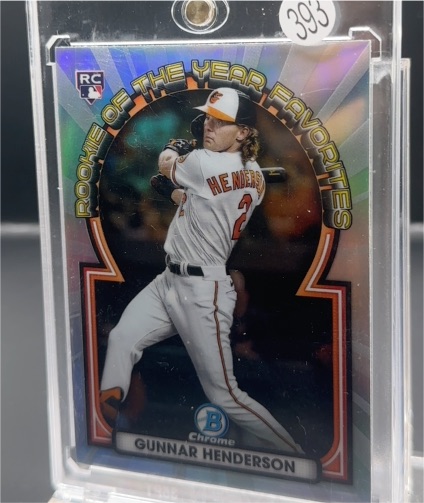 2023 Bowman Chrome Rookie of the Year Favorites #ROYF-15 Gunnar Henderson — front
