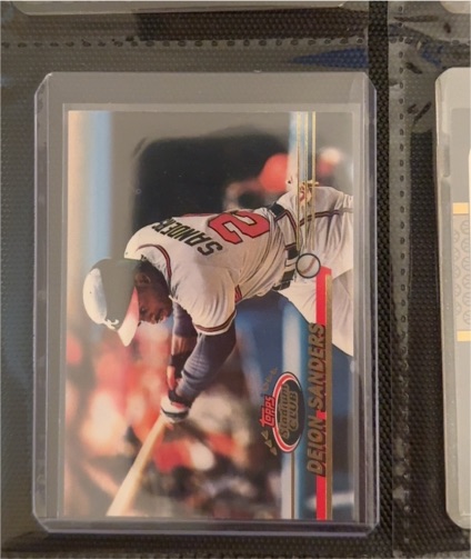 1993 Topps Stadium Club #408 Deion Sanders — front
