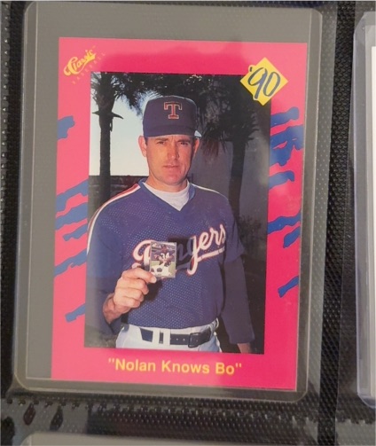 1990 Classic #T26 Nolan Ryan "Nolan Knows Bo" — front