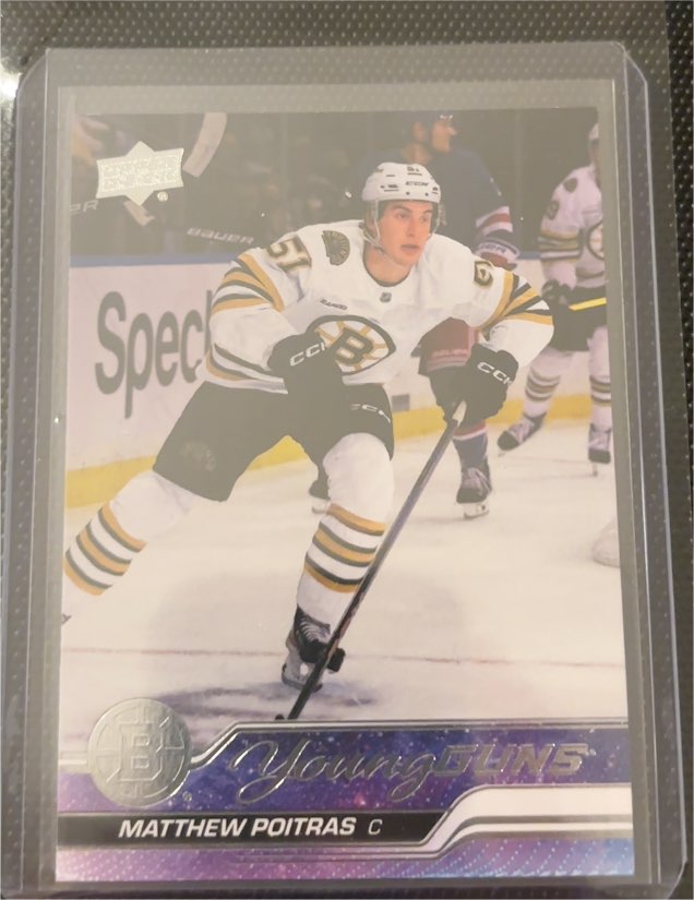 2023-24 Upper Deck #478 Matthew Poitras Young Guns — front