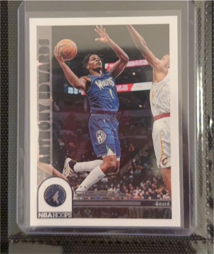 2022-23 Panini NBA Hoops #292 Anthony Edwards — front