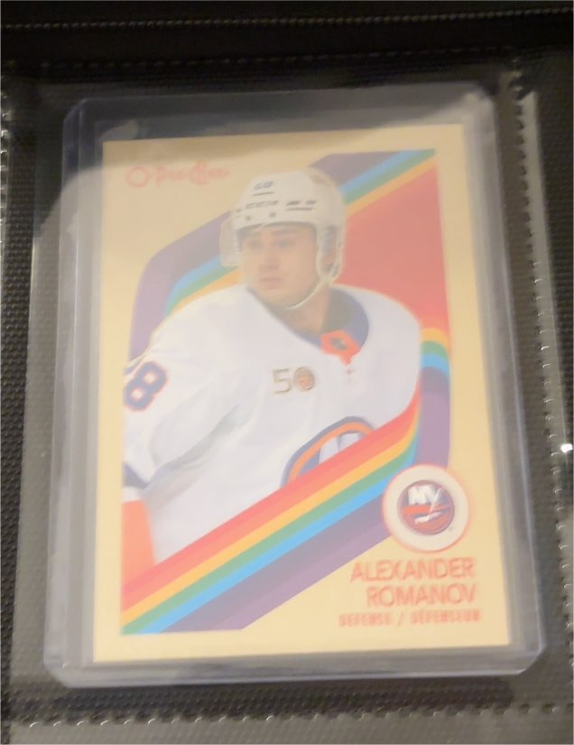 2023-24 O-Pee-Chee Retro #401 Alexander Romanov — front