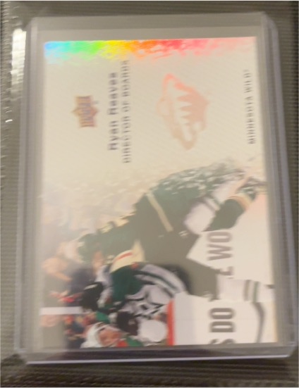2023-24 UD Series 2 Arizona Coyotes Josh Brown Directors of Boards Sparkle DB-14 — front