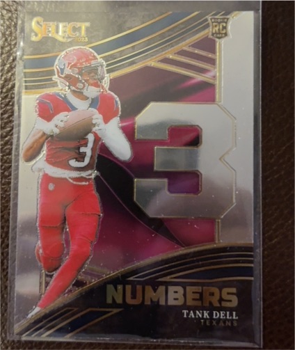 2023 Panini Select #NMB-NTD Tank Dell Select Numbers — front