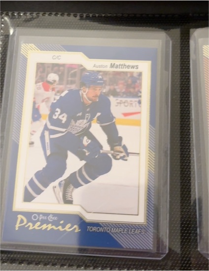 2023-24 O-Pee-Chee Premier #P-44 Auston Matthews — front