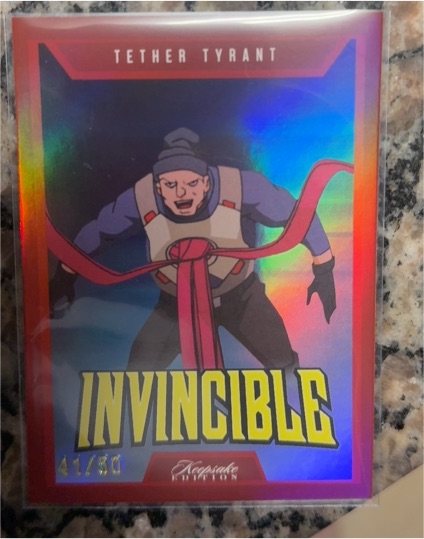 2025 Keepsake Invincible #32 Tether Tyrant — front