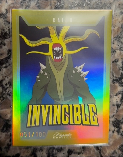 2025 Keepsake Invincible #51 Kaiju Gold Foil — front