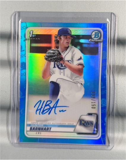 2020 Bowman Chrome Draft #1st Bowman Hunter Barnhart — front