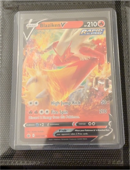 2021 Pokémon TCG Chilling Reign #020 Blaziken V — front