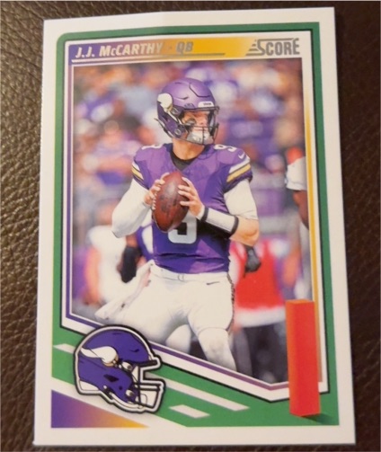 2025 Panini Score #291 J.J. McCarthy — front