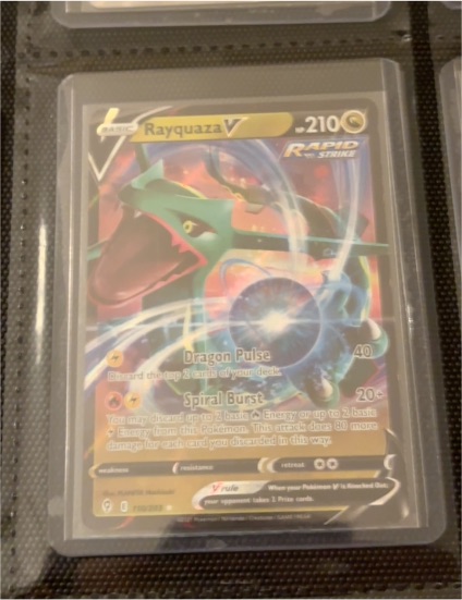 2023 Pokémon TCG Crown Zenith #100 Rayquaza V — front