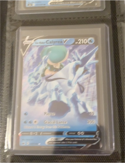 2021 Pokémon TCG Chilling Reign #045 Ice Rider Calyrex V — front